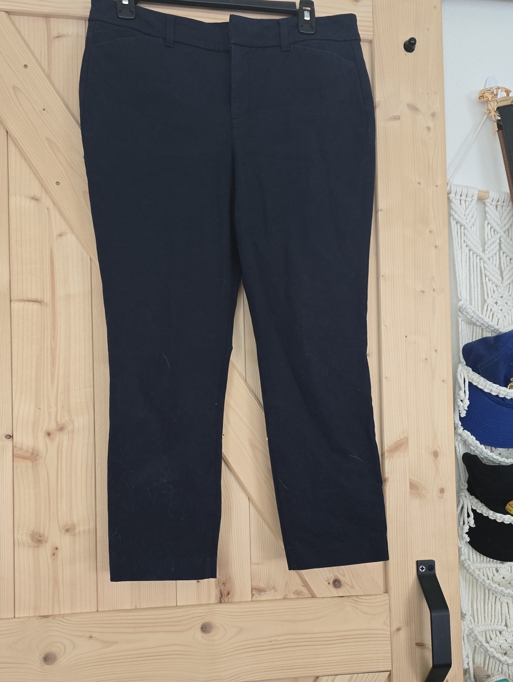 Old Navy Navy Cropped Straight Pants